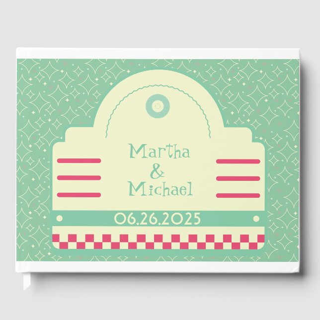 Classic les années 50 Diner Graphic Mariage livre  (Recto)