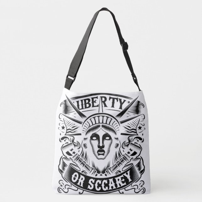 Classic Liberty oder Scare Tragetaschen Mit Langen Trägern (Rückseite)