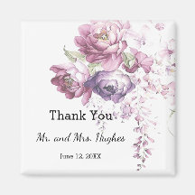 Classic lila und rosa Hochzeit Blumenkohl danke Ih
