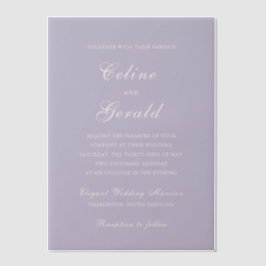 Classic Lilac Elegant Wedding
