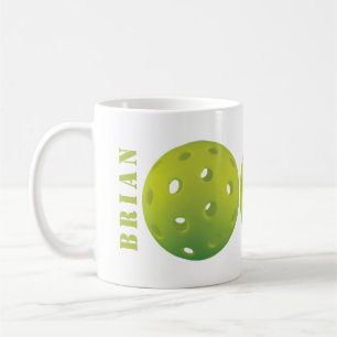 Classic Lime green 002 mit Namen Kaffeetasse