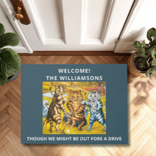 Classic Louis Wain Cats Golf Personalisiert spiele Fußmatte
