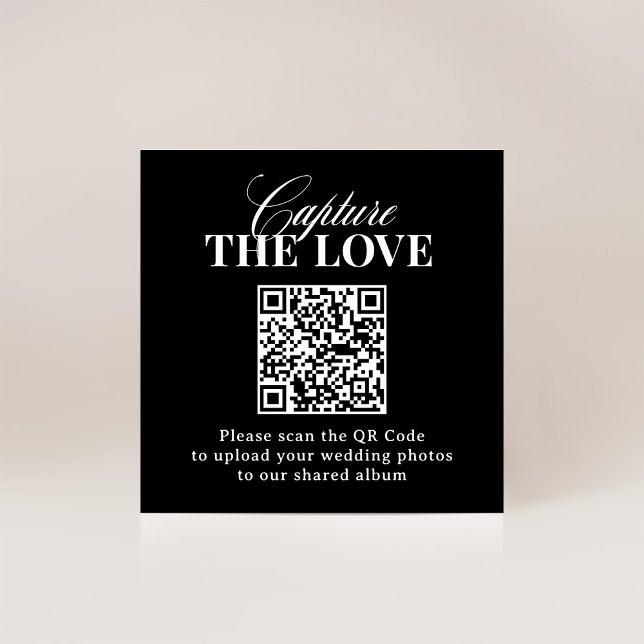 Classic Luxe | QR-Code Hochzeit Capture the Liebe Begleitkarte (Von Creator hochgeladen)
