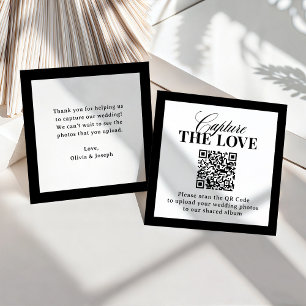 Classic Luxe   QR-Code Hochzeit Capture the Liebe Begleitkarte