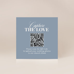 Classic Luxe QR-Code Hochzeit - Erfasse die Lieb Begleitkarte
