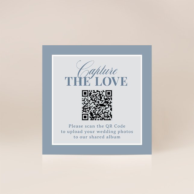 Classic Luxe | QR Code Wedding Capture the Love Begleitkarte (Von Creator hochgeladen)