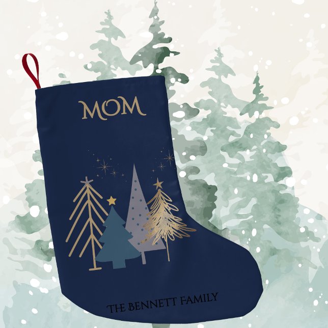 Classic Luxury Faux Gold Christmas Tree Named Kleiner Weihnachtsstrumpf (Von Creator hochgeladen)