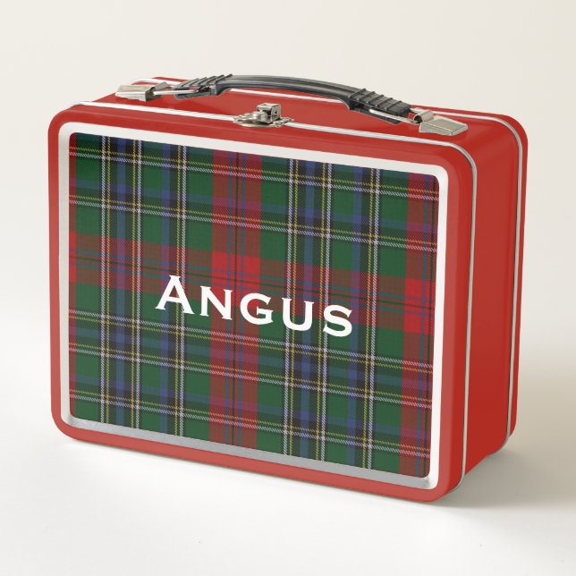 Classic MacLean Tartan Kariert Custom Metall Brotdose (Vorderseite)