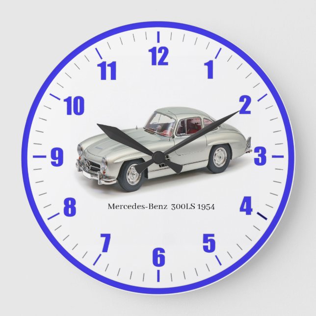 Classic Mercedes-Benz Acrylic Wall Clock Große Wanduhr (Vorderseite)