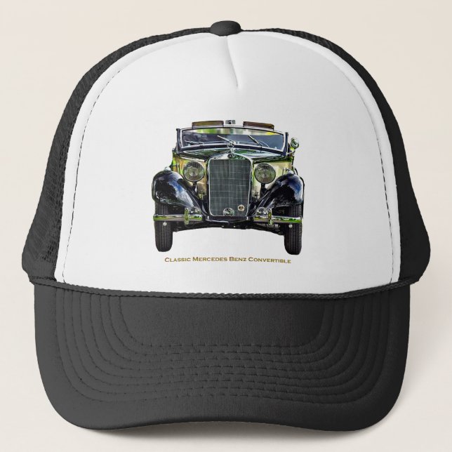 Classic Mercedes Benz Convertible  Truckerkappe (Vorderseite)