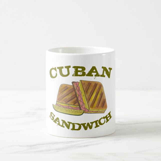 Classic Miami Cuban Sandwich Ham Pork Schweizer Kä Kaffeetasse (Mittel)