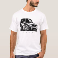 Classic Mini Clubman Toon Art Car Enthusiast