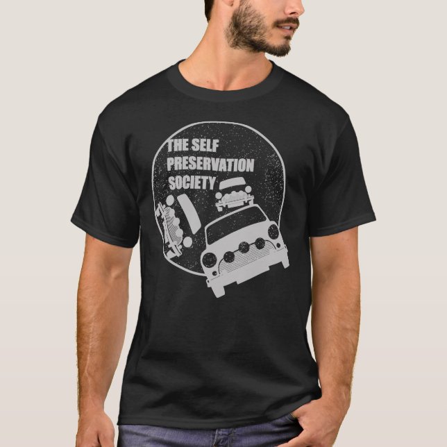 Classic Mini Cooper S - Italienischer Job - umgeke T-Shirt (Vorderseite)