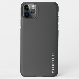 Classic Minimalistisch Dark Gray iPhone 11Pro Max Hülle