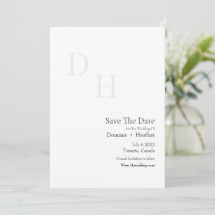 CLASSIC Minimalistische Eleganz mit Foto Save The Date