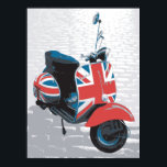 Classic Mod Scooter Poster<br><div class="desc">Classic Mod Scooter</div>