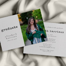 Classic Modern Foto Graduation Party