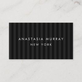 Classic Modern gestreift und grau Minimalistisch L Visitenkarte