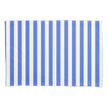 Classic Modern Striped Royal Blue and White
