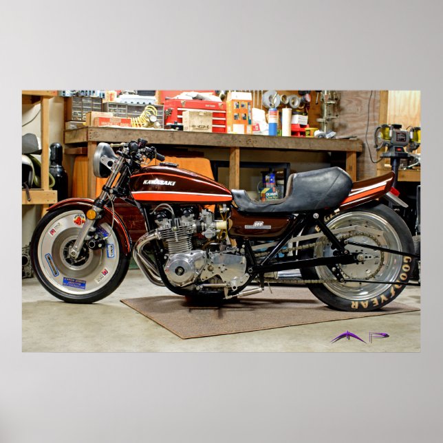 Classic Modified Z1 Dragbike Poster up to 60"x40" (Vorne)