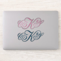 Classic Monogram Stickers | Erstkennzeichnungen