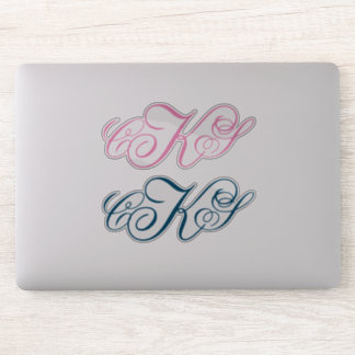Classic Monogram Stickers | Erstkennzeichnungen Aufkleber