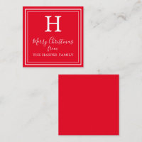 Classic Monogram Weihnachtsgeschenkkarten