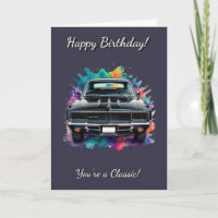 Classic Mopar Charger Muscle Car Geburtstag