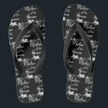 Classic Mother of the Groom Wedding Flip Flops<br><div class="desc">Classic Mother of the Groom Wedding Flip Flops</div>