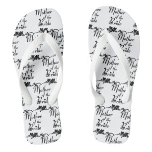 Classic Mother the Bride Wedding Flip Flops