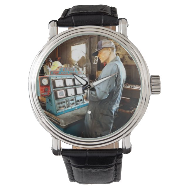 'Classic Motor Tester & Tech' Uhr (Vorderseite)