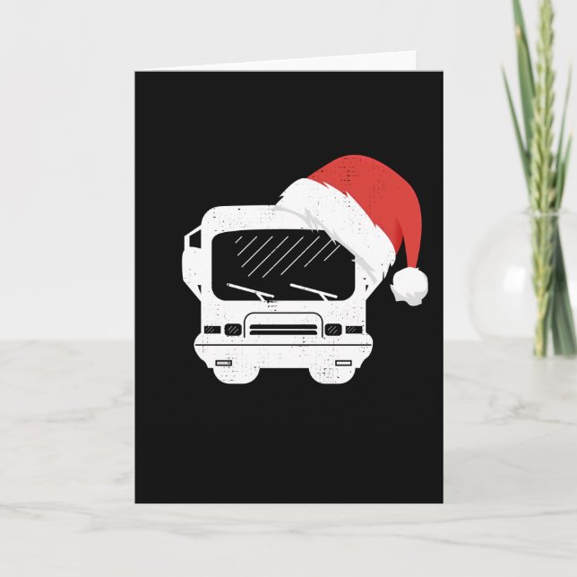 Classic Motorhome Hat Weihnachtsgeschenk Karte (Vorderseite)