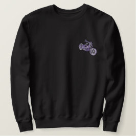 Classic Motorrad Stickereigeschenke Motorradfahrer Besticktes Sweatshirt