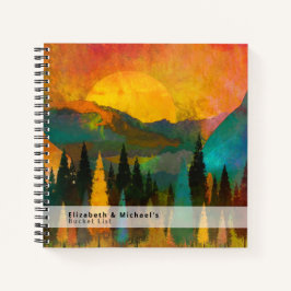 Classic Mountain Range BUCKET LIST CUSTOM Keepake Notizbuch
