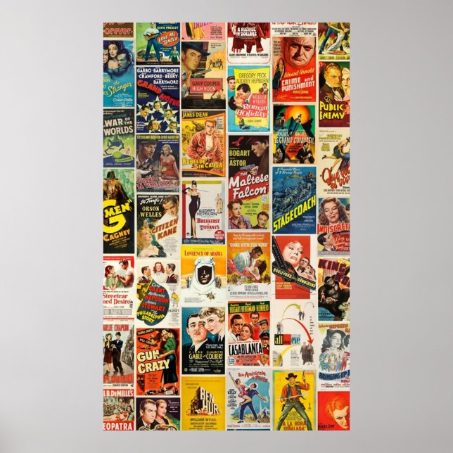 Classic Movie Collage Poster (Vorne)