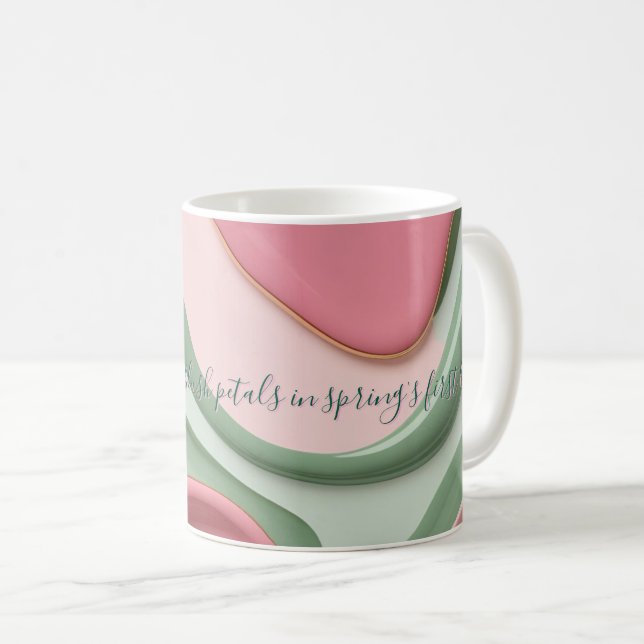 Classic mug in stylish abstract graphic (Devant droit)