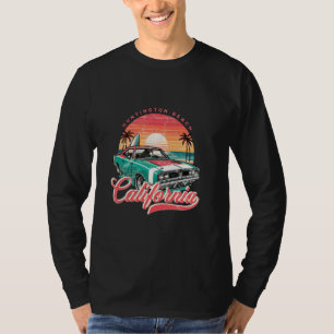 Classic Muscle Car Retro Huntington Beach Californ T-Shirt