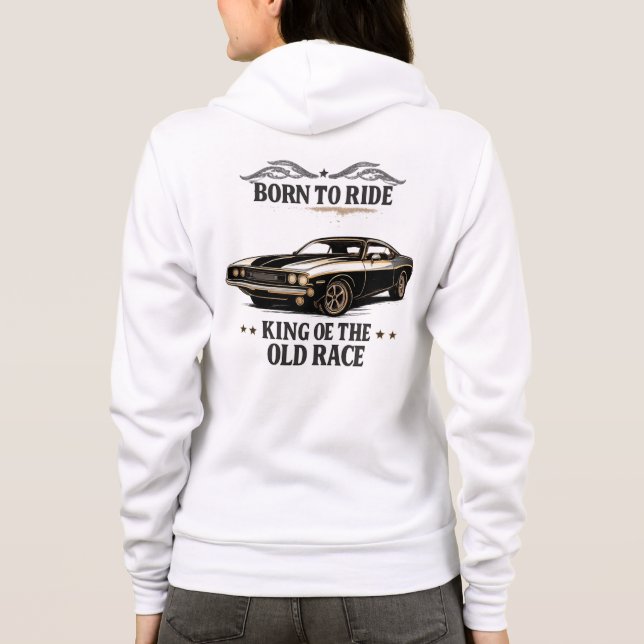 Classic Muscle Car Zip-Up Hoodie (Rückseite)