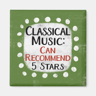 Classic Music Review 5 Stars Kühlschrank Magnet