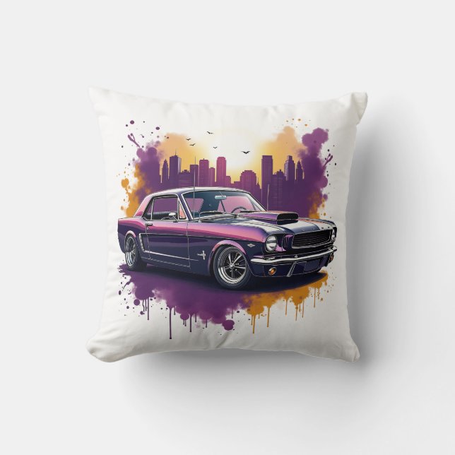 Classic Mustang Muscle Car  Kissen (Vorderseite)