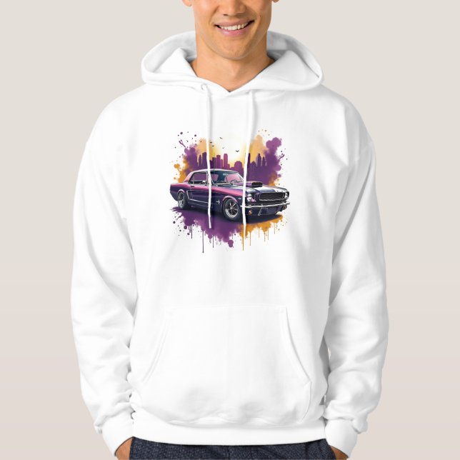 Classic Mustang Muscle Car T - Shirt (Vorderseite)