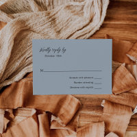 Classic Mute Blue Elegante Wedding