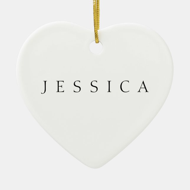 Classic Name (or word) Keramik Ornament (Vorne)