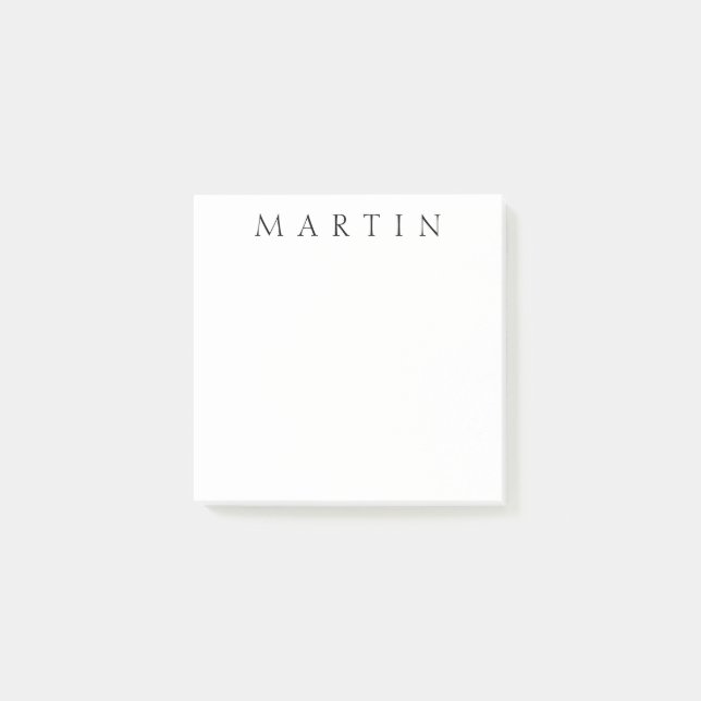 Classic Name (or word) Post-it Klebezettel (Vorderseite)