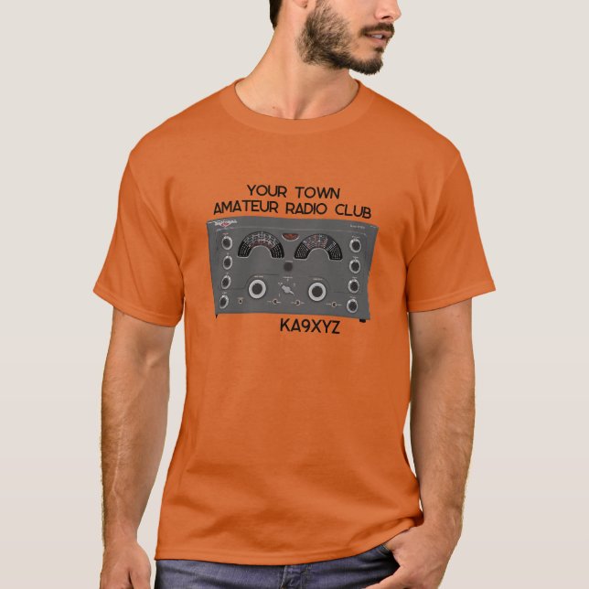 Classic National NC-183D Radio Transceiver T-Shirt (Vorderseite)