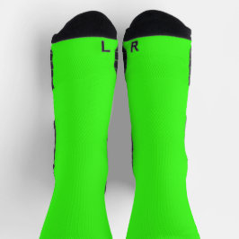 Classic Neon Green Socks Soft Sleek und stilvoll Socken