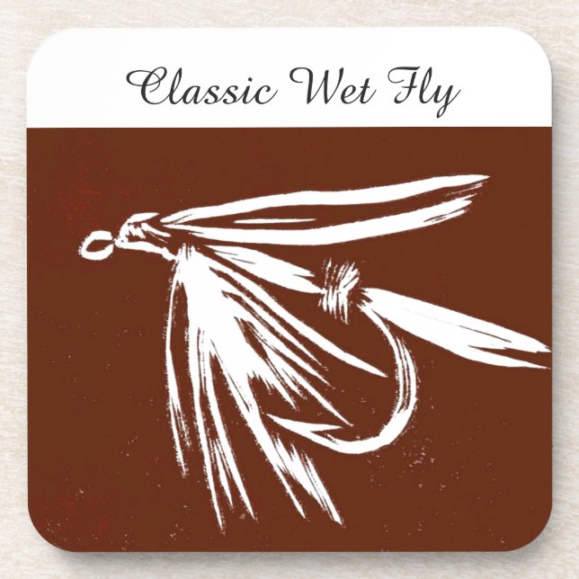 "Classic Net Fly - Brown" Foreut Fly Untersetzer (Vorderseite)
