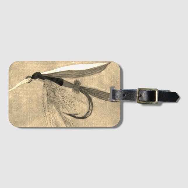 Classic Net Fly Luggage Tag Gepäckanhänger (Vorderseite (Horizontal))