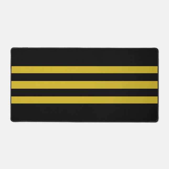 Classic Noir & Golden Striped (Recto)