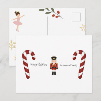 Classic Nutcracker Christmas Postkarte
